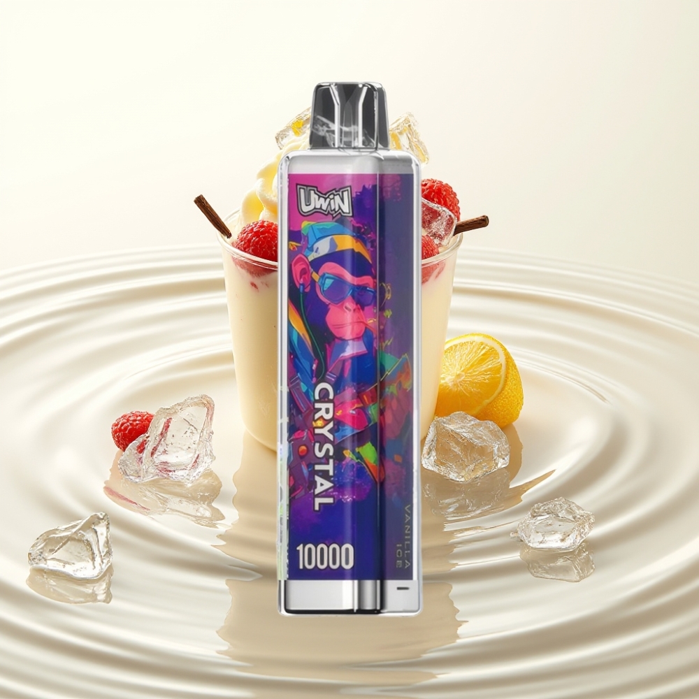 UWIN Crystal 10000 Puffs 18ml 5% Type-C Vanille IJs RGB