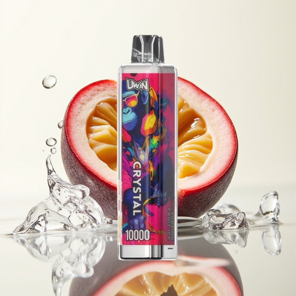 UWIN Crystal 10000 Puffs 18ml 650mAh Passievrucht IJs RGB