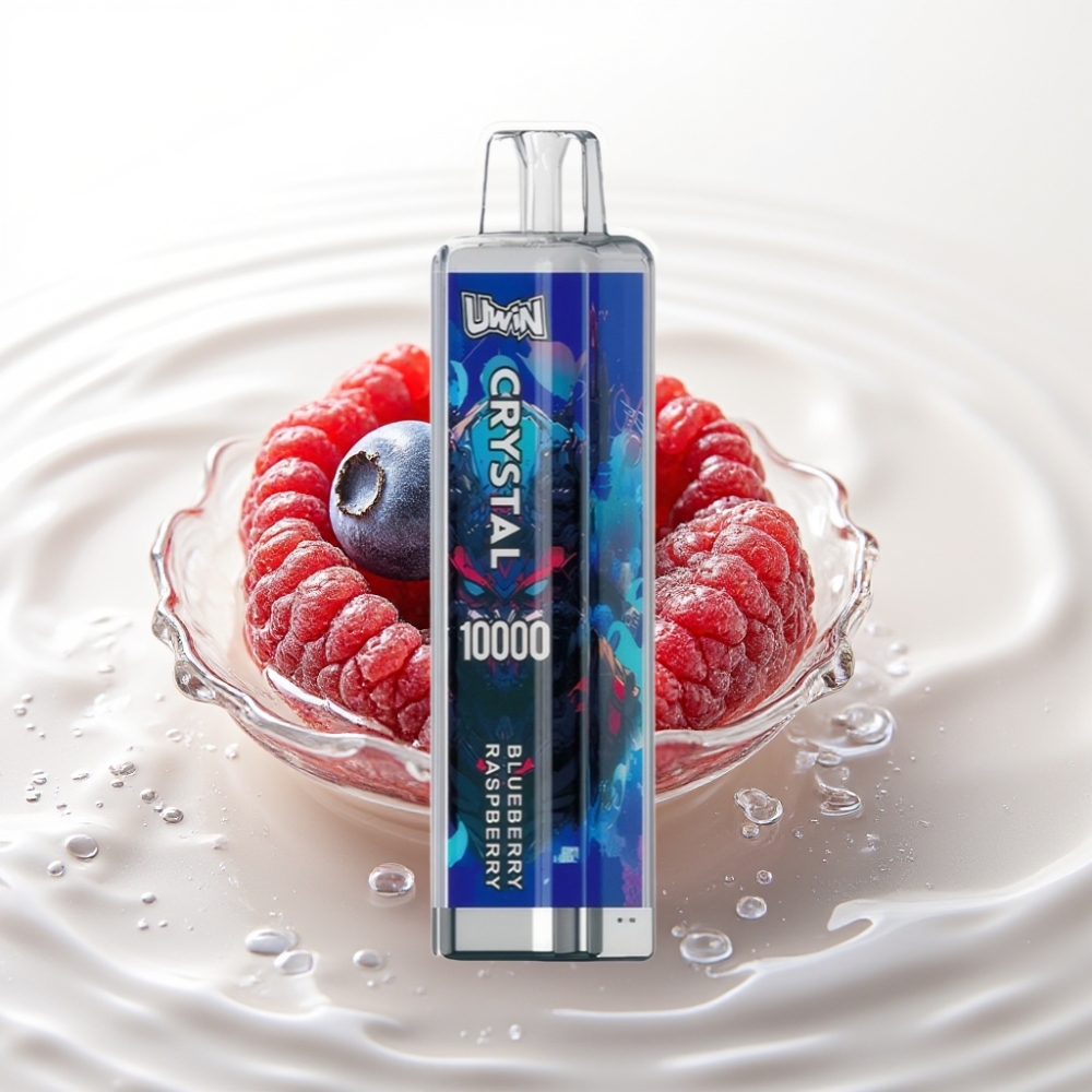 UWIN Crystal 10000 Puffs 18ml Blauwe Bes Framboos RGB Type-C 650mAh