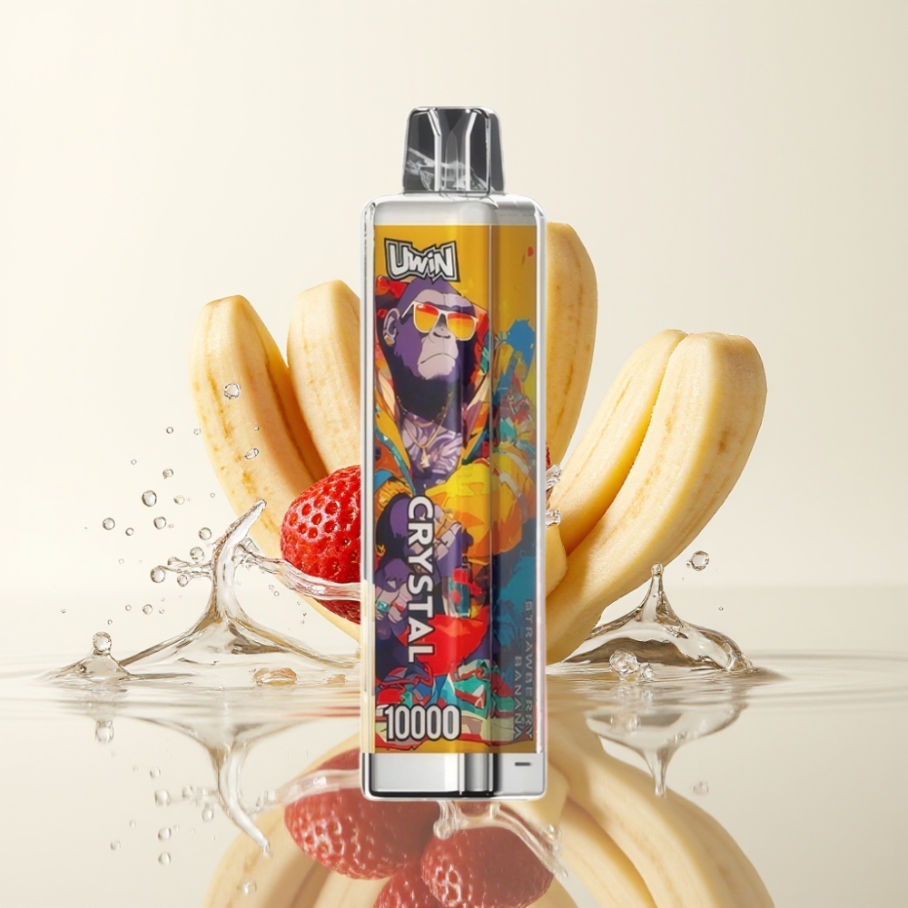 UWIN Crystal 10.000 Puffs Aardbei-Banaan 18ml 650mAh RGB