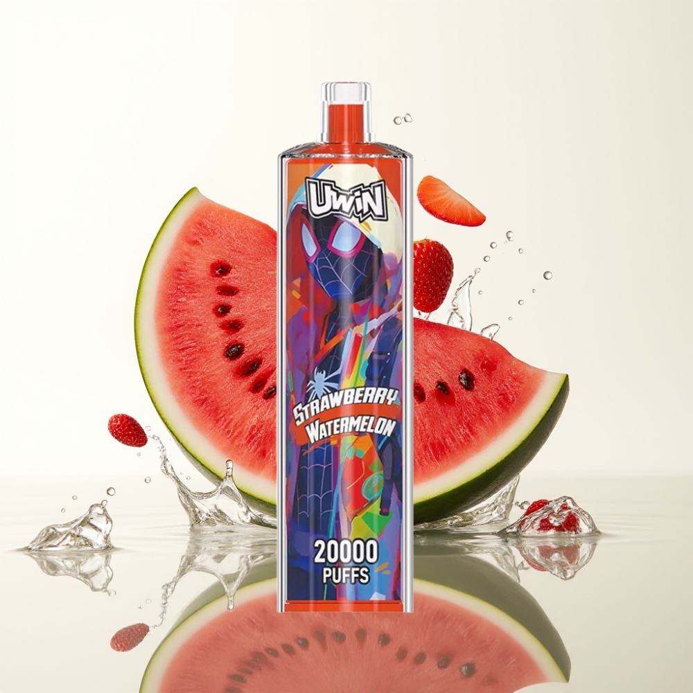 Uwin Shisha Hookah Crystal 20000 Puffs 22ml 650mAh Type-C Aardbei Watermeloen