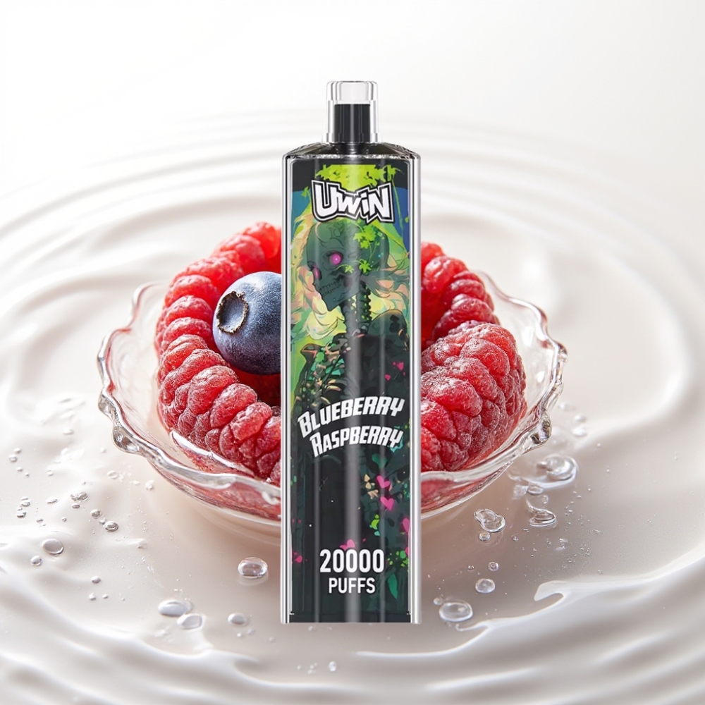 Uwin Shisha Hookah Crystal 20000 Puffs 22ml Blauwe Bes Framboos Type-C Mesh Coil