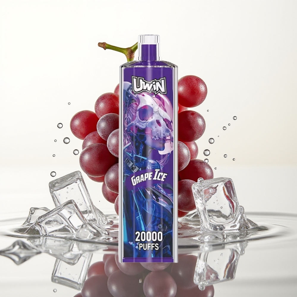 Uwin Shisha Hookah Crystal 20000 Puffs 22ml Grape IJs Mesh Coil Type-C