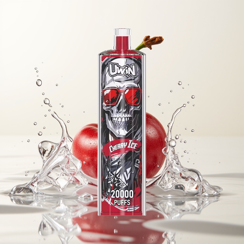 Uwin Shisha Hookah Crystal 20000 Puffs Cherry IJs 22ml Mesh Coil Type-C
