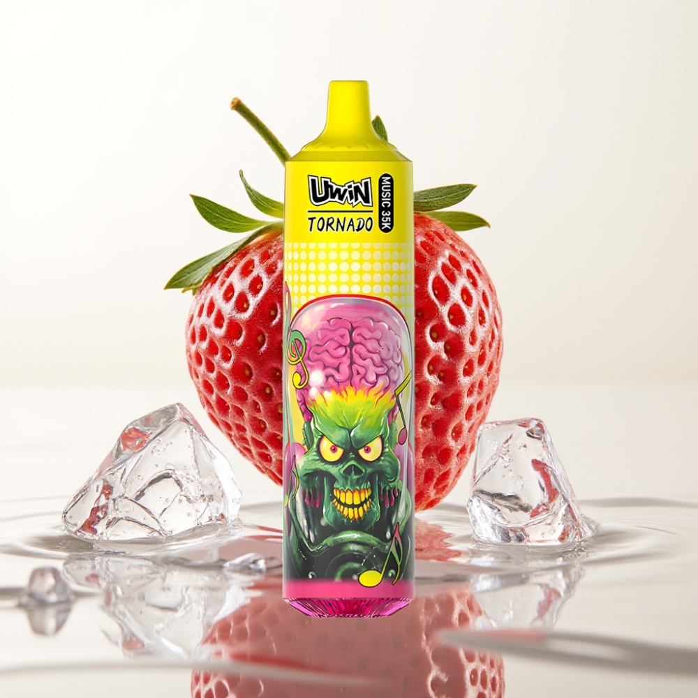 Uwin Tornado 35K Strawberry Ice 600mAh Type-C Mesh 1.0 Ohm