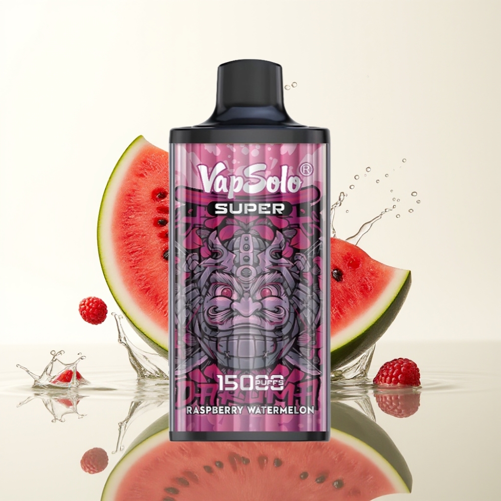 Vapsolo Super 15000 Puffs 40ml Framboos Watermeloen Type-C 850mAh Mesh