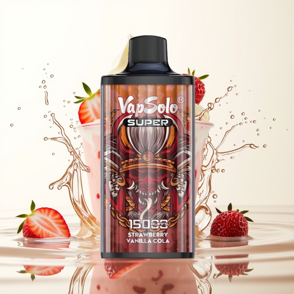 Vapsolo Super 15000 Puffs 40ml Strawberry Vanilla Cola 850mAh Type-C