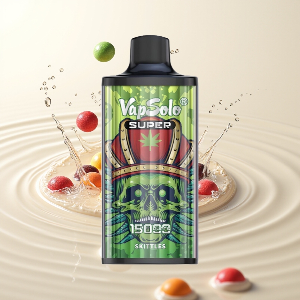 Vapsolo Super 15000 Puffs Wegwerp Vape 40ml Skittles 850mah Type-C