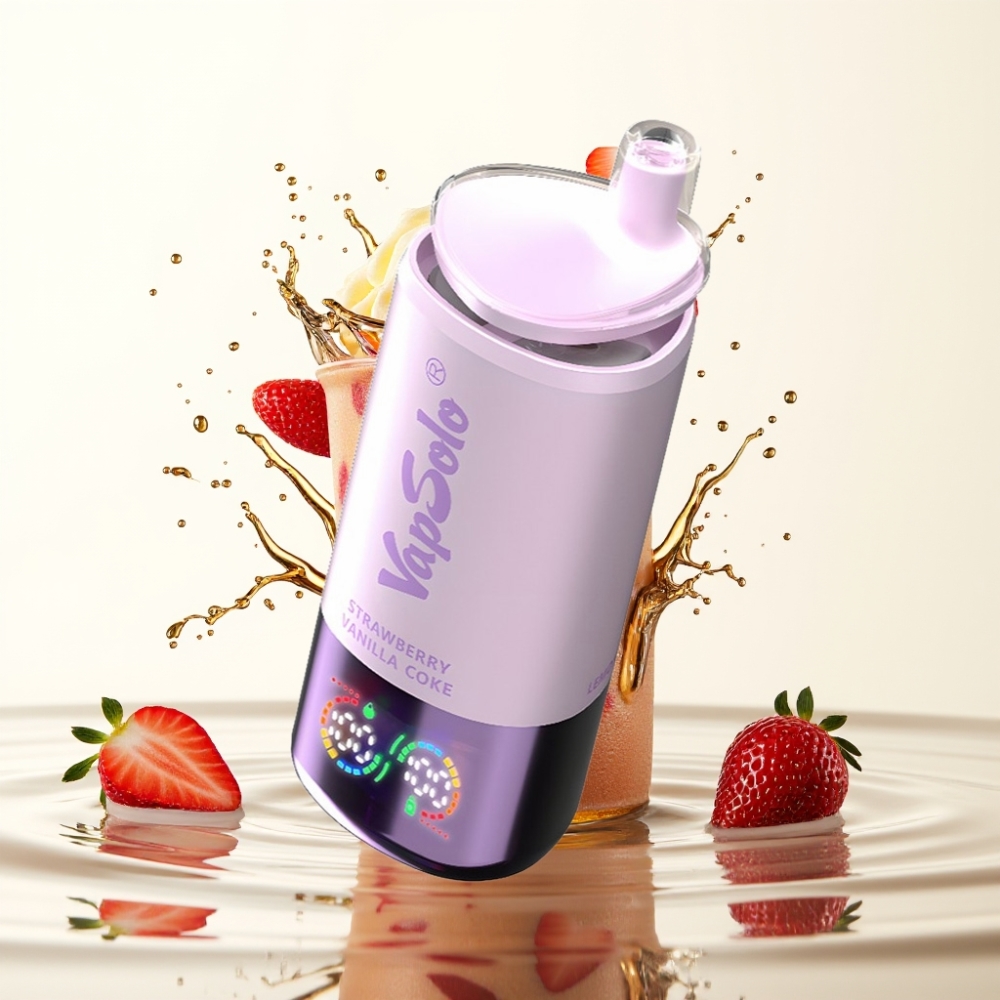 VapSolo Triple 30000 Puffs 40ml Aardbei Vanille Cola Type-C
