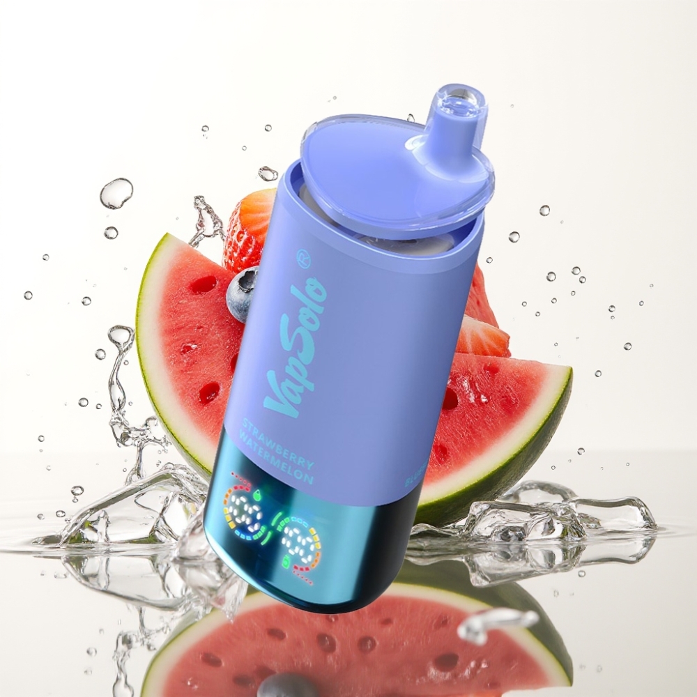 VapSolo Triple 30000 Puffs 40ml Aardbei Watermeloen & Blauwe Bes IJs Type-C