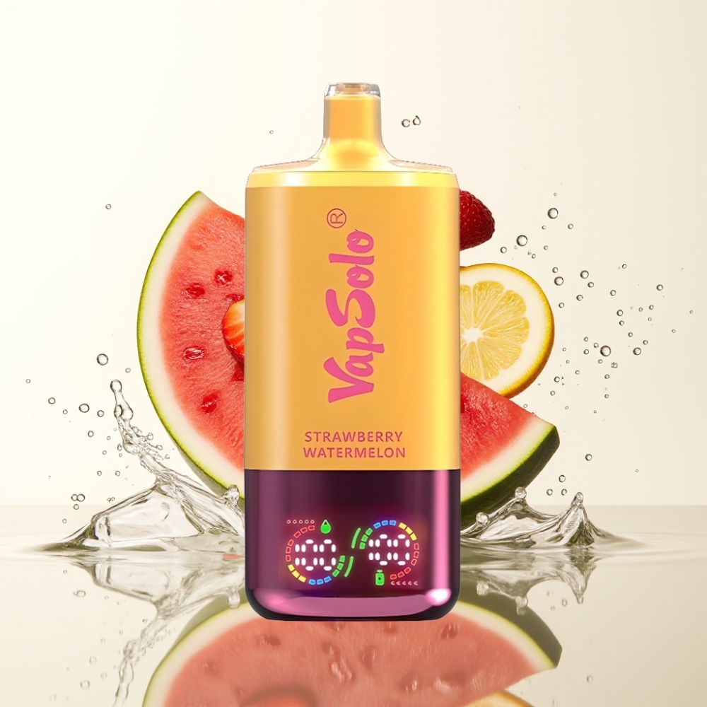 VapSolo Triple 30000 Puffs 40ml Aardbei Watermeloen & Citroen Perzik 20/50 mg/ml Type-C