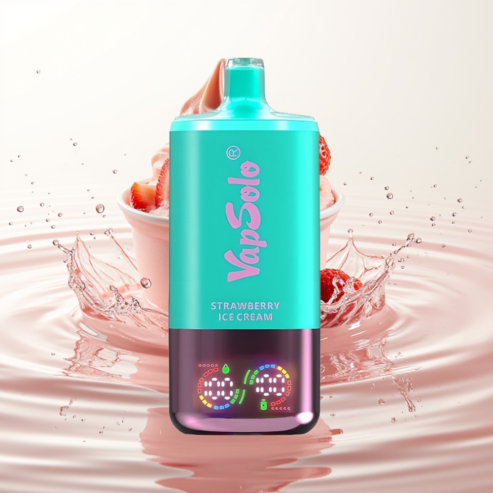 VapSolo Triple 30000 Puffs 40ml Aardbeienijs Wegwerp Vape Type-C