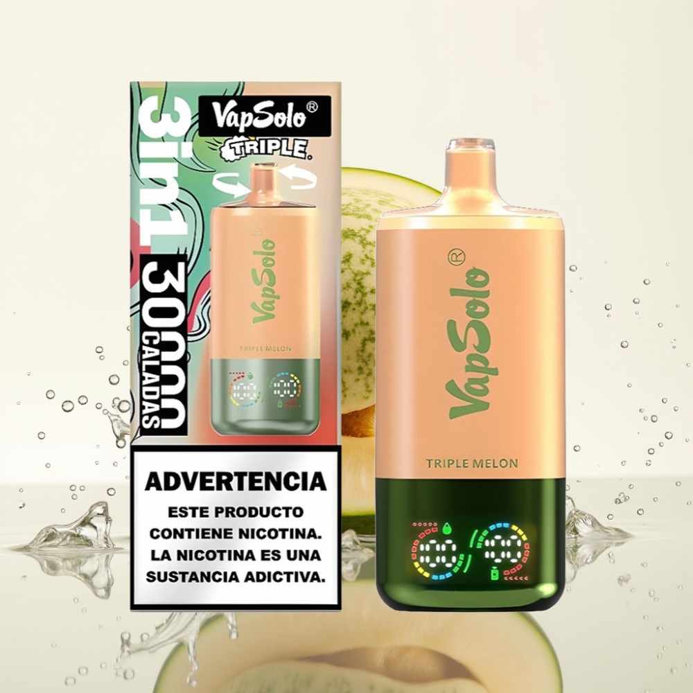 VapSolo Triple 30000 Puffs 40ml Triple Melon Type-C