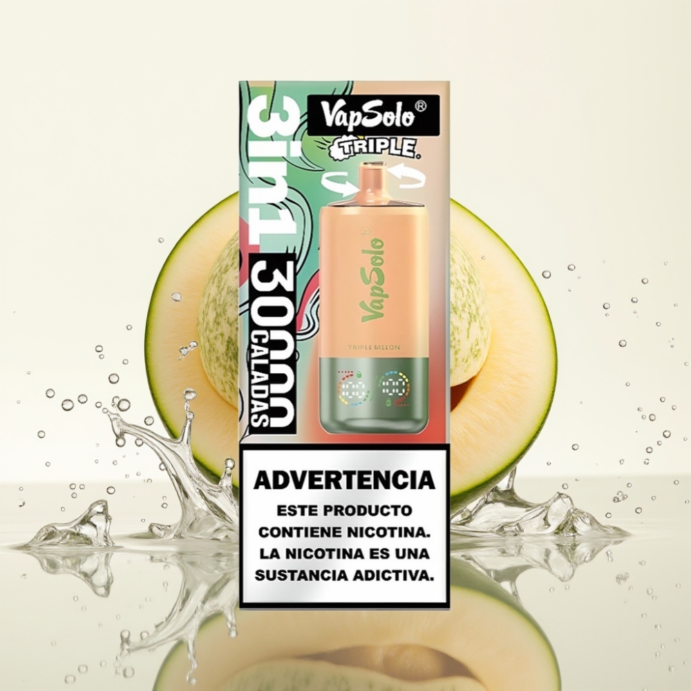 VapSolo Triple 30000 Puffs 40ml Triple Melon Type-C