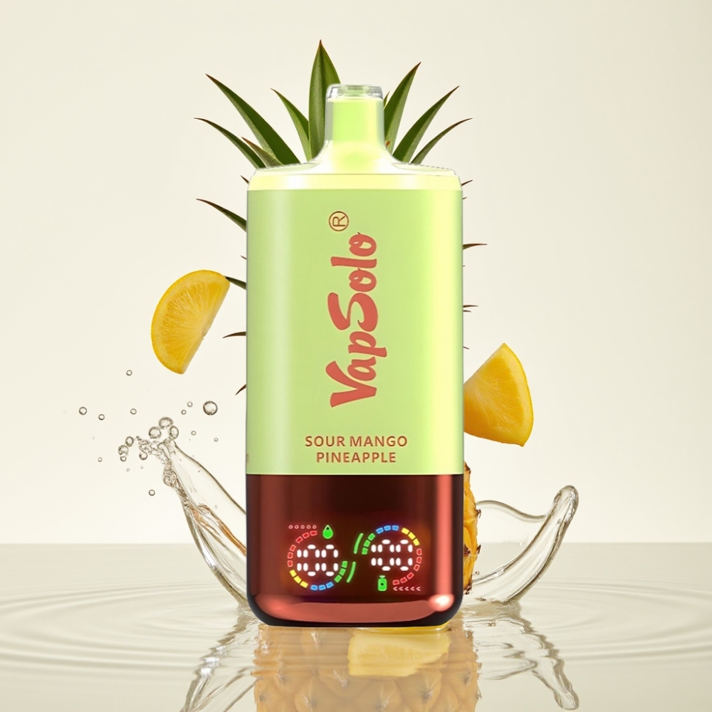 VapSolo Triple 30000 Puffs 40ml Zure Mango Ananas Type-C