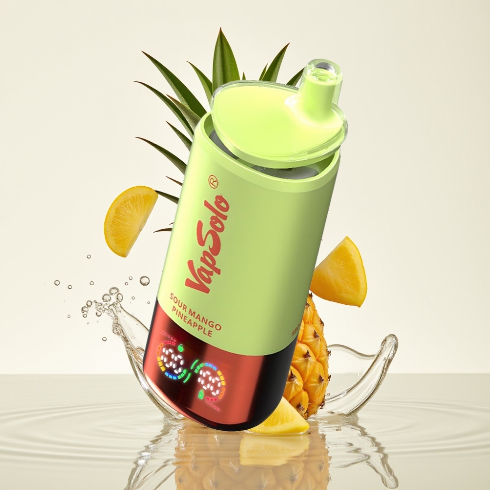 VapSolo Triple 30000 Puffs 40ml Zure Mango Ananas Type-C