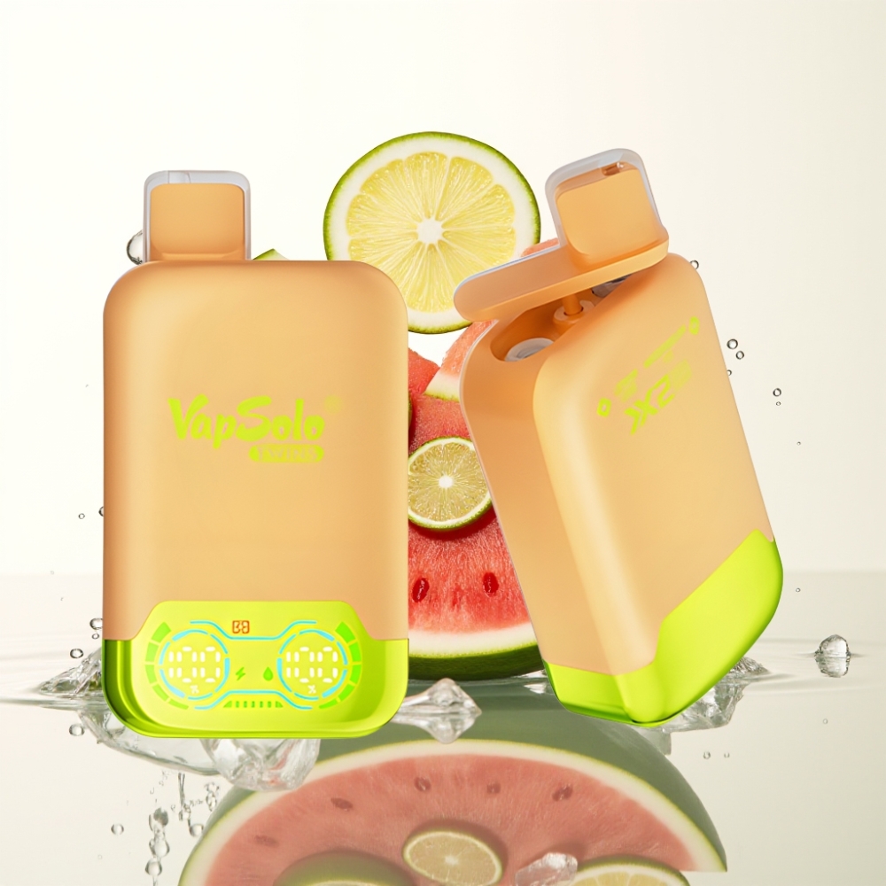 Vapsolo Twins 20000 Puffs 40ml Citroen Limoen & Watermeloen Ijs Type-C
