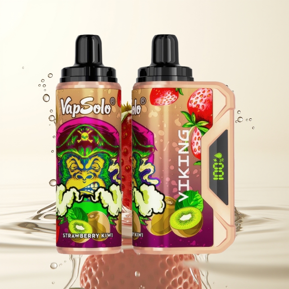 VapSolo VIKING 12000 Puffs 22ml Type-C Aardbei Kiwi Wegwerp Vape