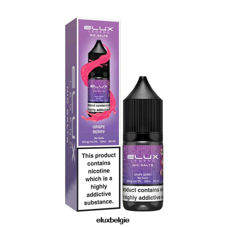 Elux Legend fijn zout 10 ml - Elux België druif bes B6X0NT68