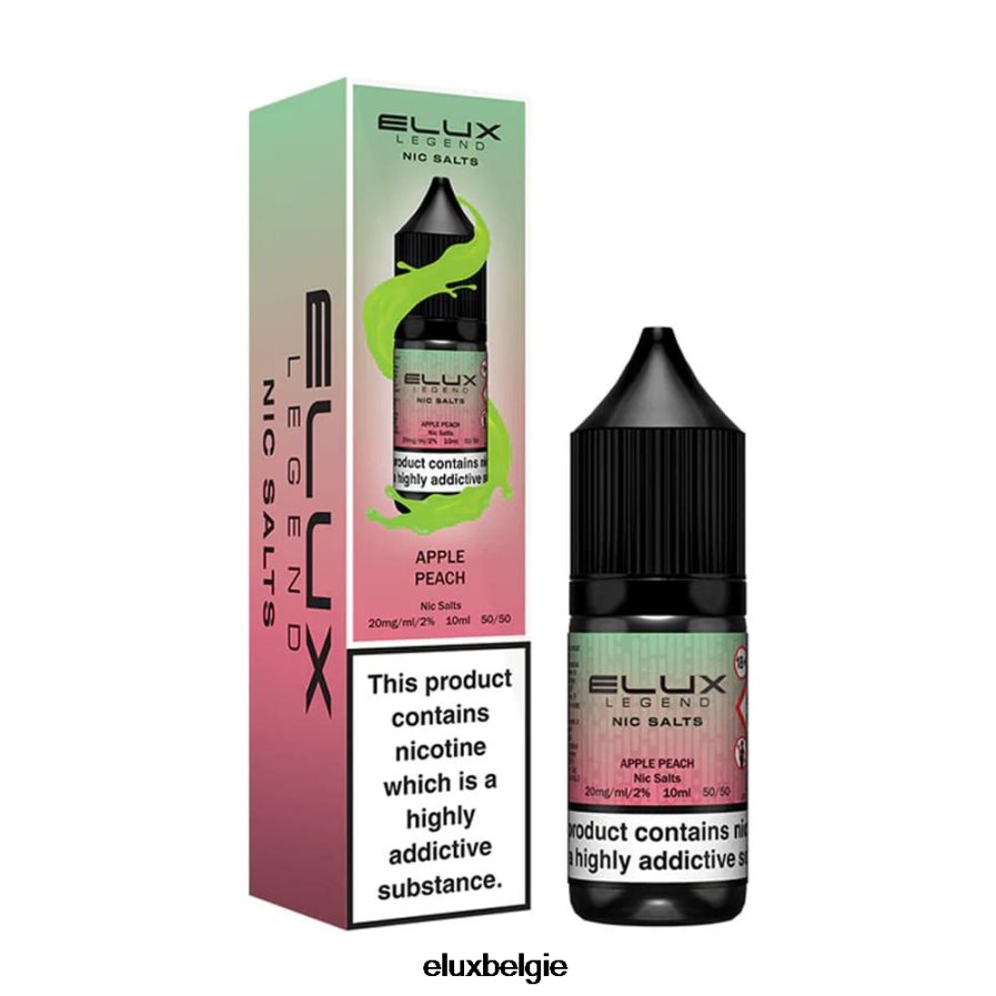 Elux Legend fijn zout 10 ml - Elux Vape België appel perzik B6X0NT40