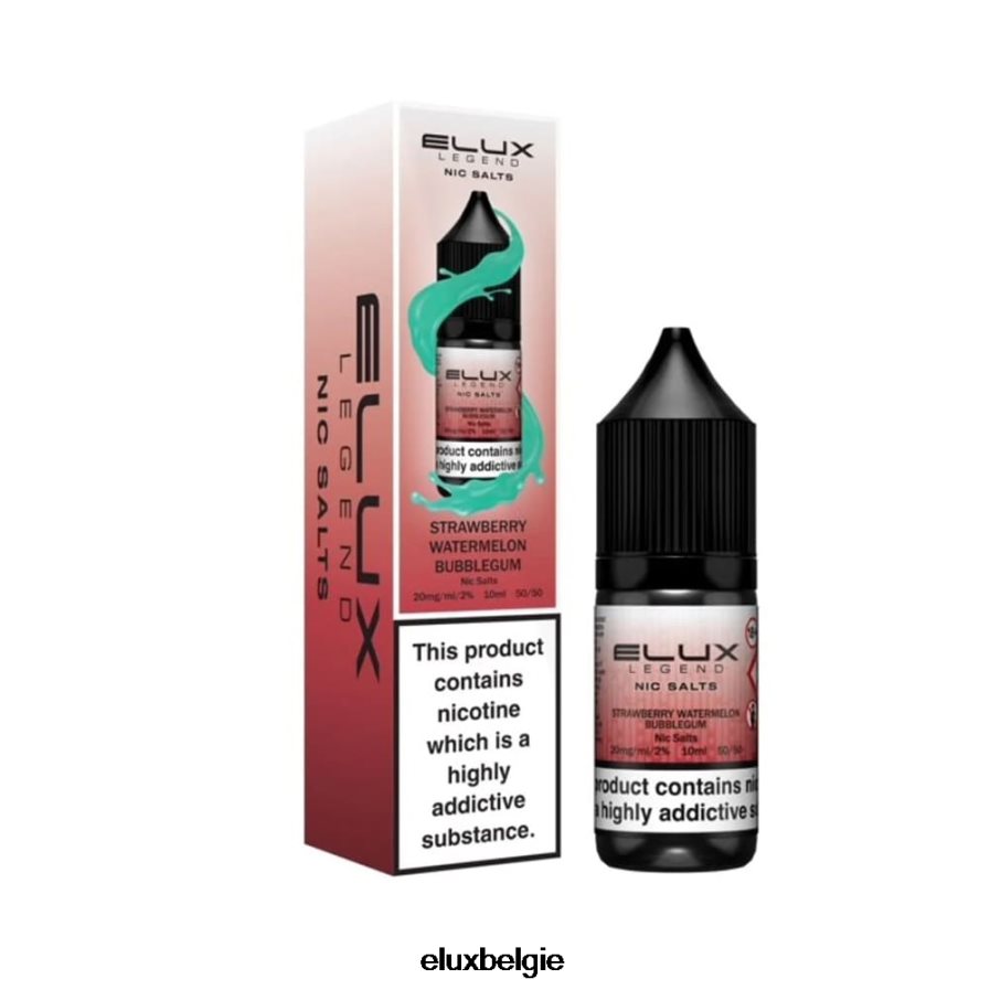 Elux Legend fijn zout 10 ml - Elux Vape Near Me aardbei-watermeloen bubblegum B6X0NT17