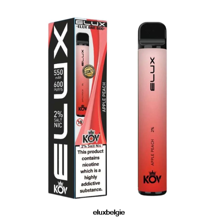 Elux Bar wegwerpvape uit de Legacy-serie - Elux Vape Prijs appel perzik B6X0NT103