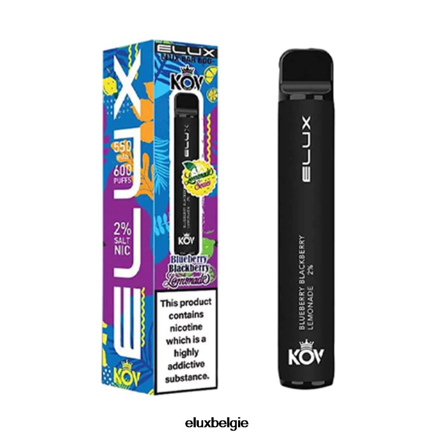Elux Bar wegwerpvape uit de limonadeserie - Elux Vape Review bosbessen limonade B6X0NT105